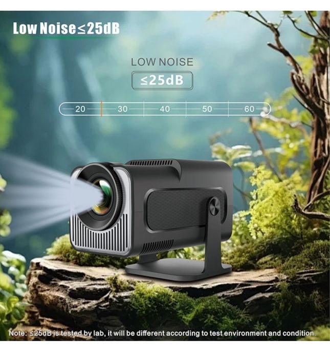 Videoproiector portabil  HY320 MINI, Android 13, 2GB RAM, 16GB stocare, Bluetooth, 7000 lumeni