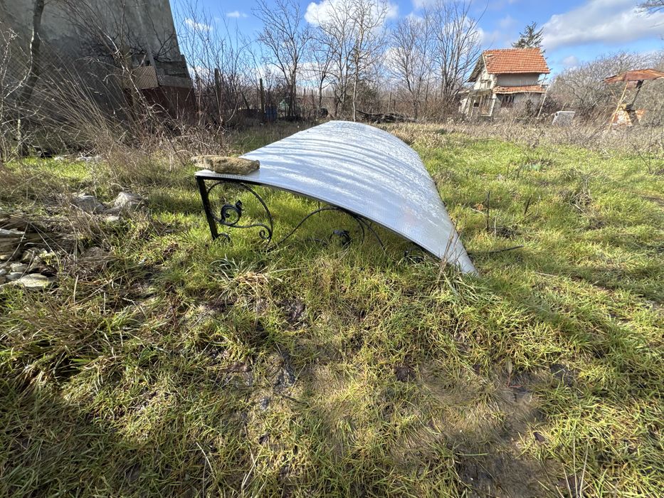 навес за вход на къща  3х1,5 м