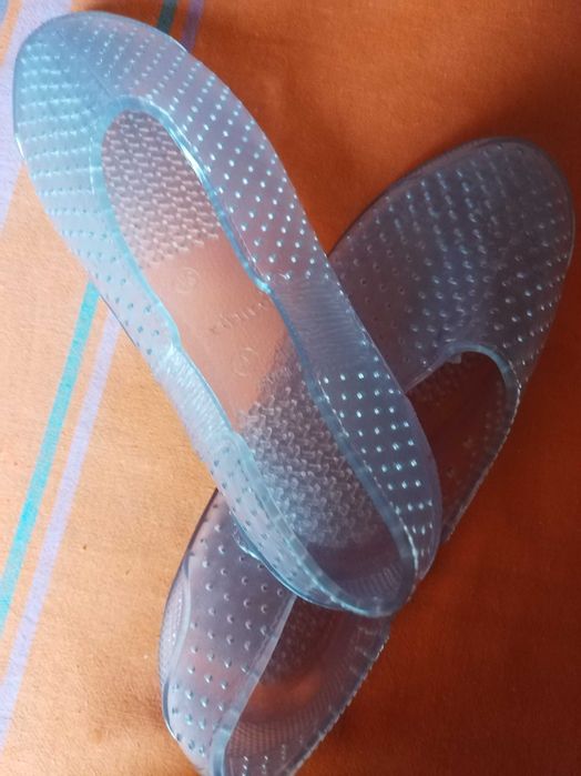 Papuci silicon de apa/nisip, transparenti, marimea 36/37 Made in Italy