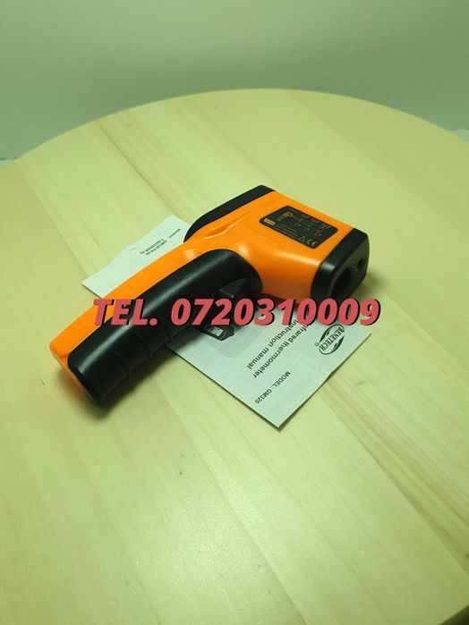 Termometru Ir Receptor Ir Cu Afisaj Digital Laser -50 / +360 Grade Pentru Masurarea Temperaturii Fara Contact In Domeniul Indicat