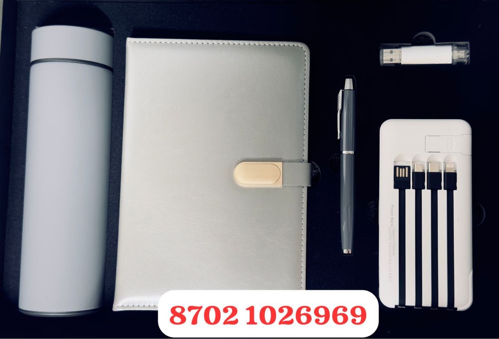 Подарочный набор! Блокнот,тремос,ручка техника! Оптом