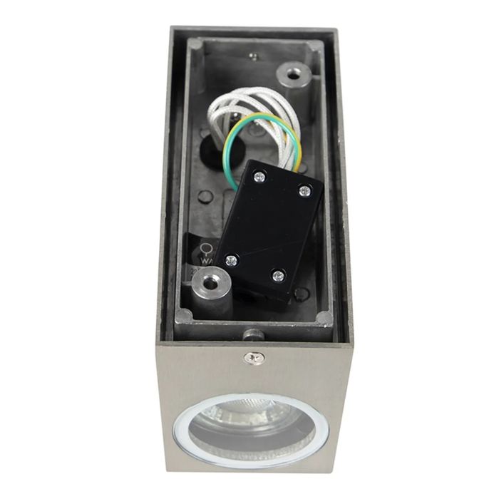 Модерна стенна лампа алуминий - светлина IP44