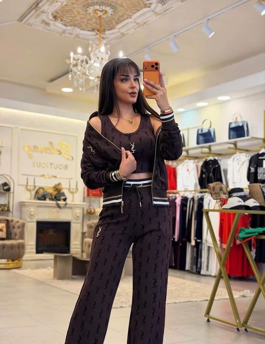59€ размери S M L Xl комплект от 3 части (долнище, горнище и топ)