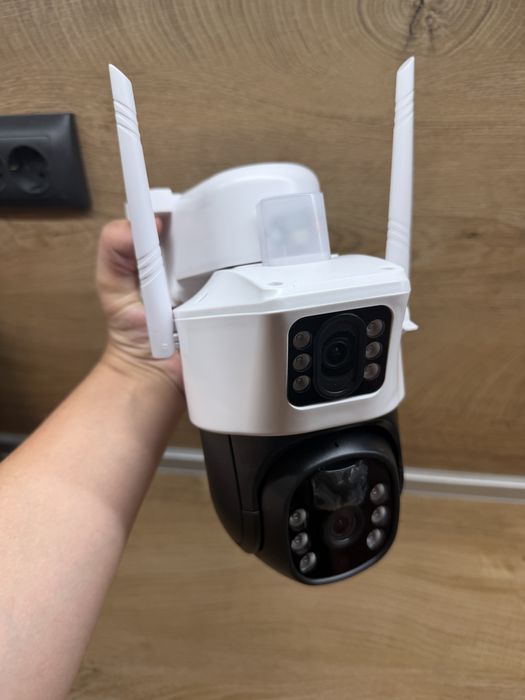 Нова 4G камера V380 Pro с 2 обектива + соларен панел | SIM карта