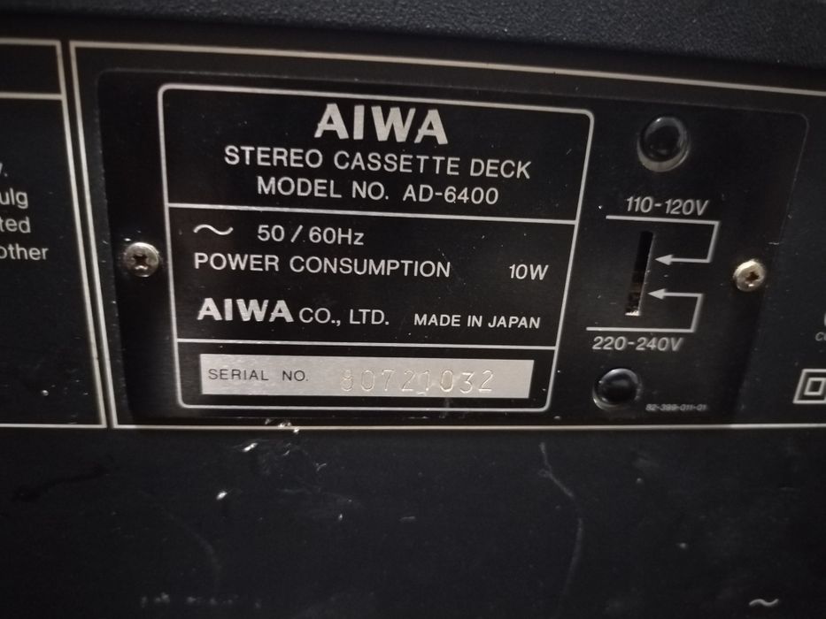Casetofon deck Aiwa  D-6400 japonez