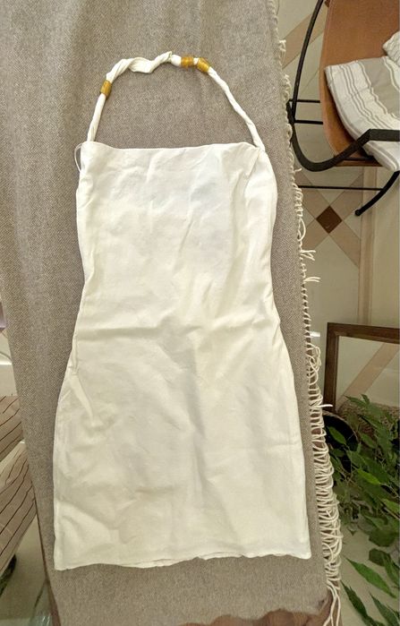 Къса бяла рокля Zara