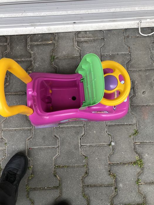 Количка за яздене и бутане Маймунка, Ride-On Monckey, 46x23x41 cm, Розова