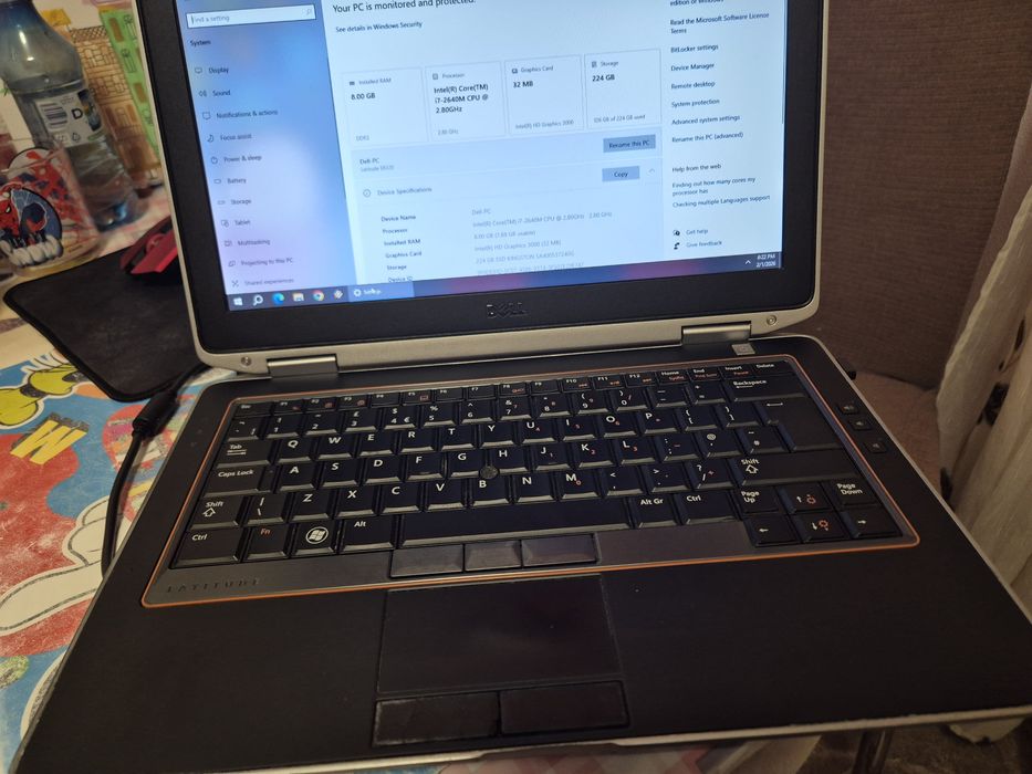 Dell Latitude I7 8gb ram