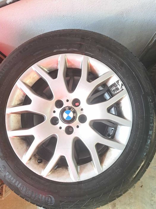 4 JANTE ALUMINIU BMW X5 cu Anvelope 255 / 55 / R18 Runflat