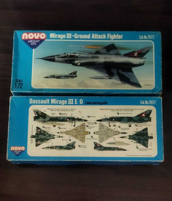 сборная модель самолёта Мираж IIIC 1/72 NOVO РАРИТЕТ СССР!