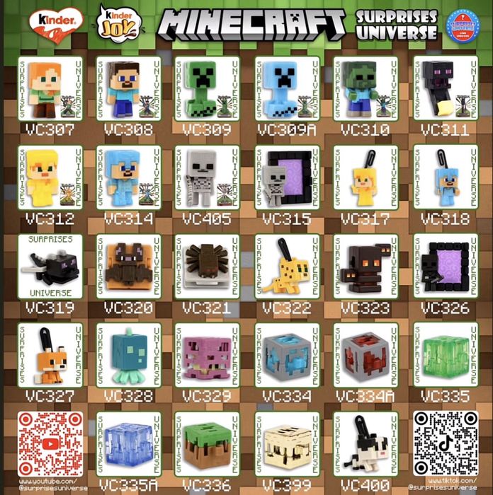 Kinder JOY minecraft