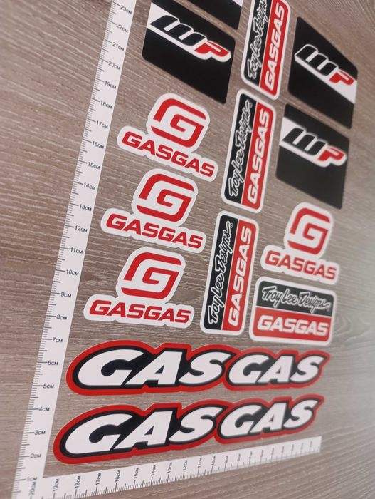 Стикери Гас Гас 14 бр. Gas Gas Stickers - лист А4