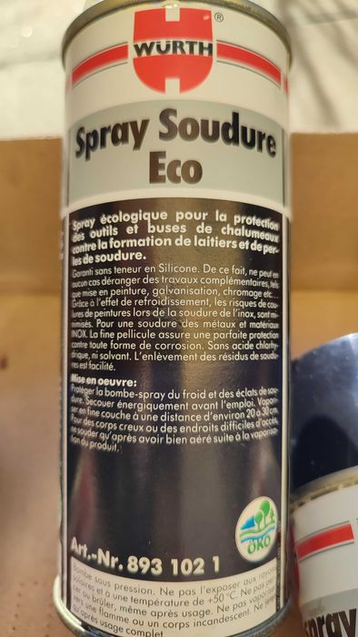 Защитен заваръчен спрей за защита на детайлите и дюзата от пръски