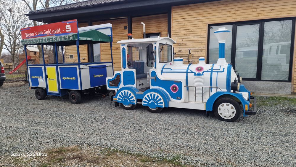 Trenulet  agrement turistic original fab Dotto benzina + 1 Vagon