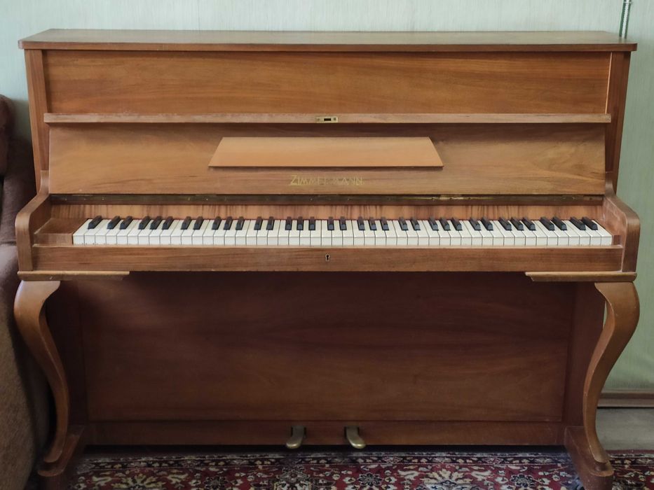 Пианино немецкое Zimmermann. Антикварное, 50е годы прошлого века.