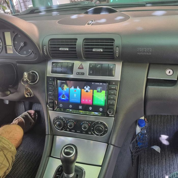 Navigatie Android Carplay wireles Mercedes C class w203