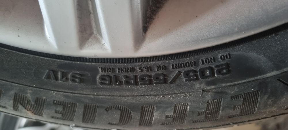 Jante originale Audi r16 5×112 cu anvelope de vara