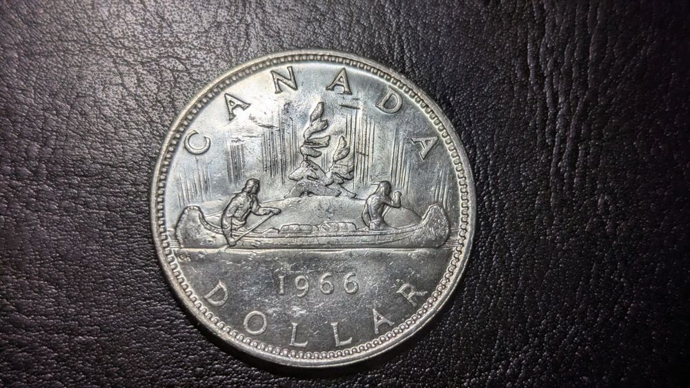 Серебро Канада 1 доллар 1966.