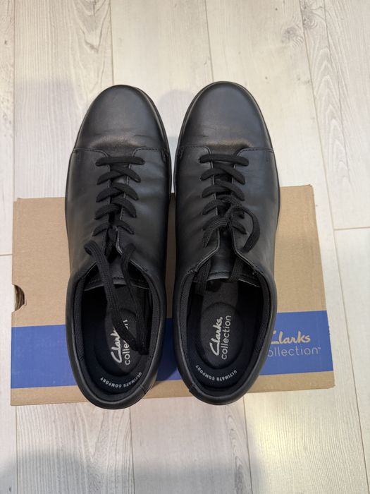 Оригинални кожени кецове/сникърси Clarks Lockyon Tie номер 47