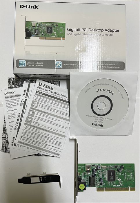Placă rețea PCI Desktop Gigabit D-Link NOUĂ