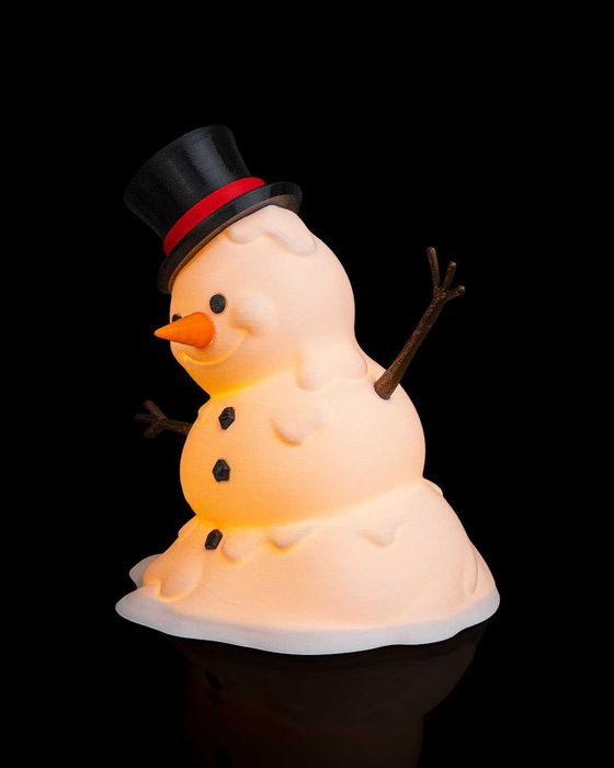 Happy Snowman - Jucarie - Lampa LED - 20cm