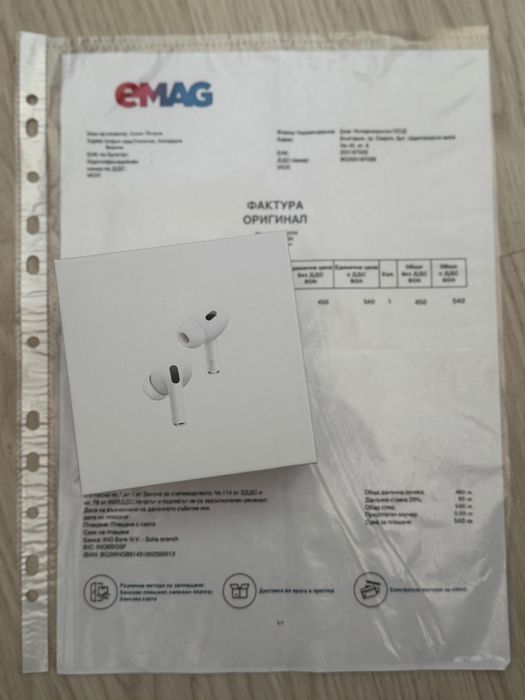 AirPods Pro 2 с гаранция и фактура