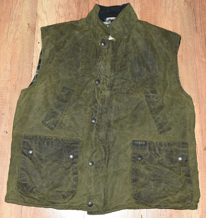Oxford Wax оригинален ловен елек, ваксиран  размер L Made in England