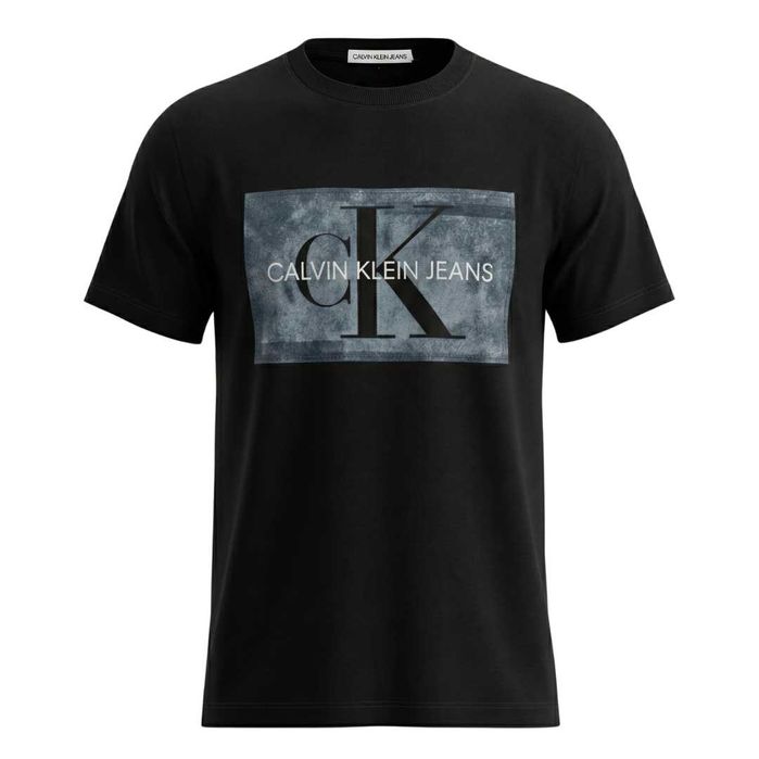 Мъжка Оригинална Тениска - Calvin Klein - Черен Цвят