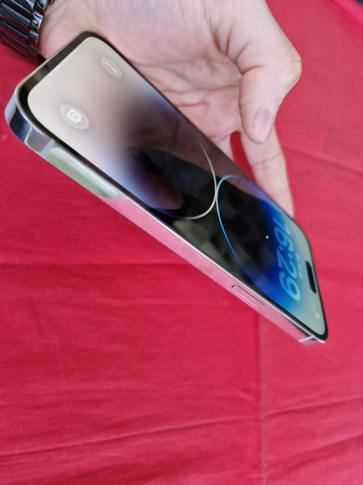 -Iphone 14Pro Max, Silver, 128Gb, 6Ram, Bat:97%, stare perfecta, (exce