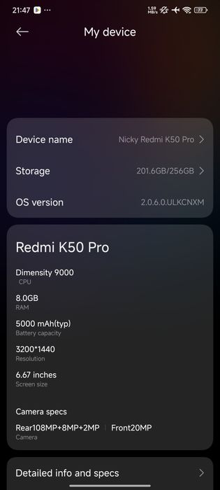 Redmi K50 Pro 8/256 sotiladi