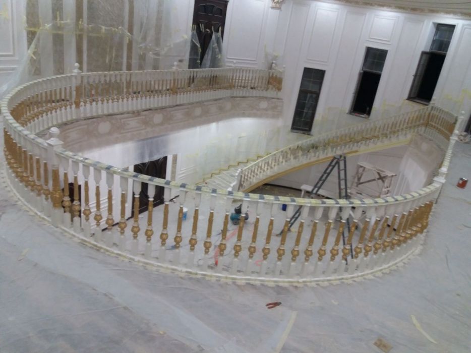 Деревянные лестницы Yog'ochdan zinalar