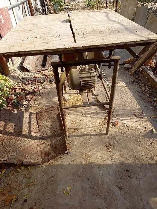 станок торцовочный на саласках с двигателем