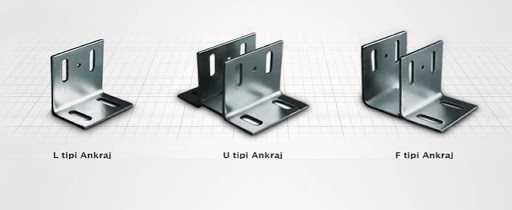 Анкраж кронштейн GP (ЖП) профиля для крепления L, U, F образный