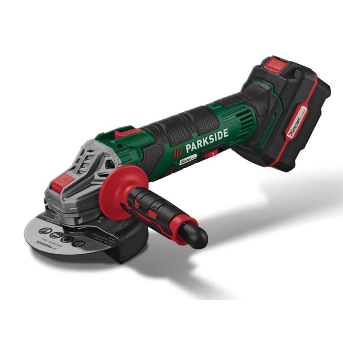 Нов Компкект Ъглошлайф +батерия 4ah +зарядно 4.5аh Parkside 20V