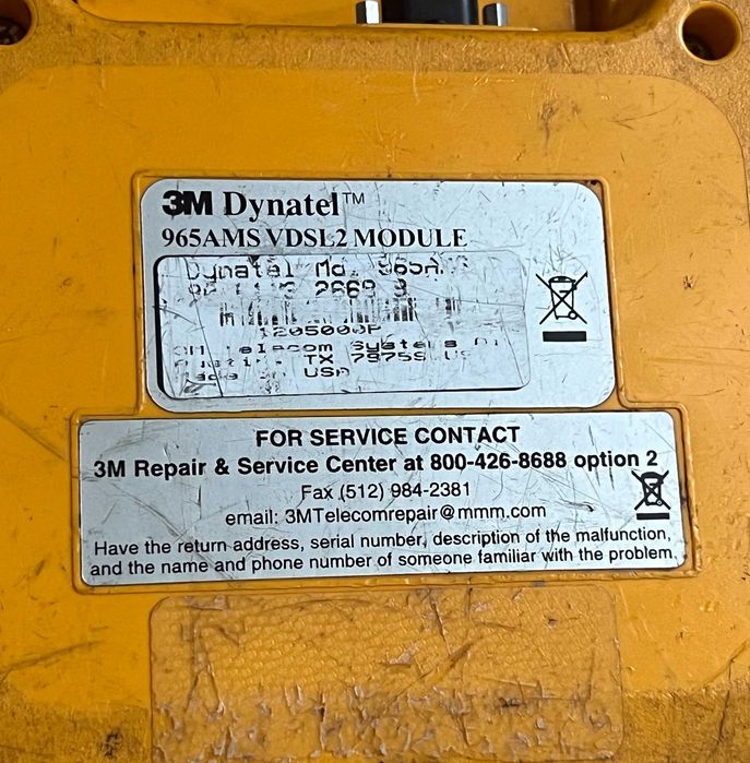 3M Dynatel 965MS VDSL2 Tester – funcțional, fără accesorii