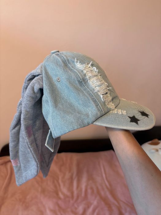 Kpop Denim Bunny hat