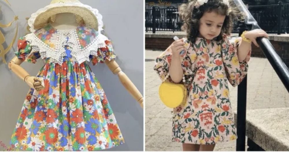 Rochii deosebite fetite model floral primavara - vara 3-6 ani