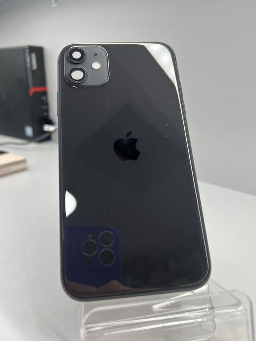 Carcasa spate originala iPhone 11 Black full flex
