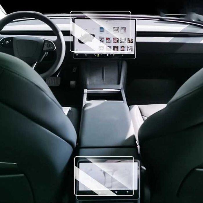 Стъклен протектор екран таблет Tesla Model 3 Model Y Преден/Заден