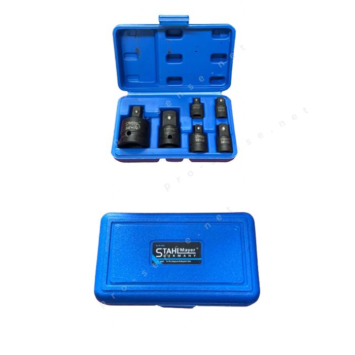 Адаптрри и Преходници 1/4" 3/8" 1/2" 3/4" ударни 6 части StahlMayer