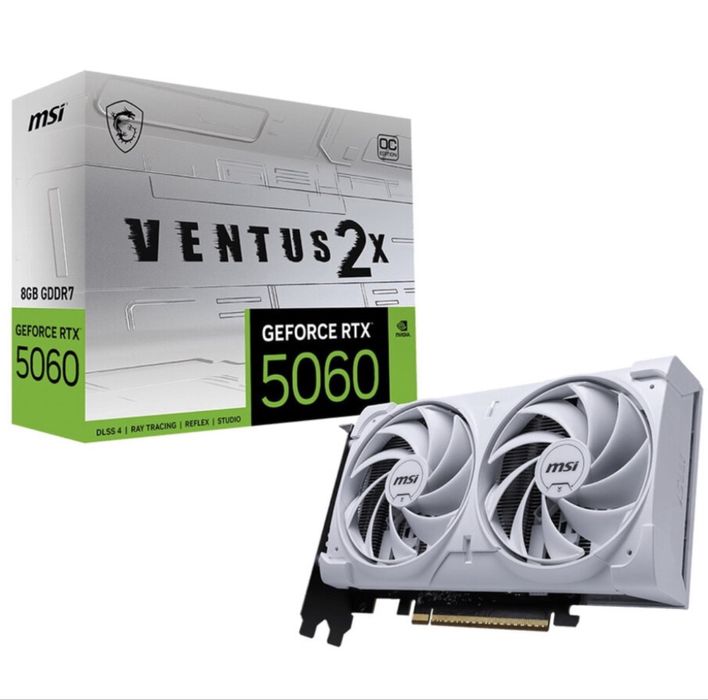 Placa video Nvidia RTX 5060 8GB MSI Ventus 2X OC White SIGILATA
