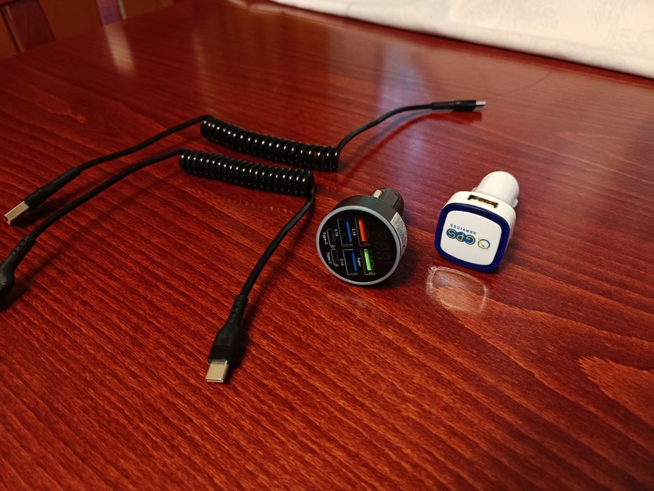 USB зарядно/адаптер с 2-4-6 извода. USB кабели.