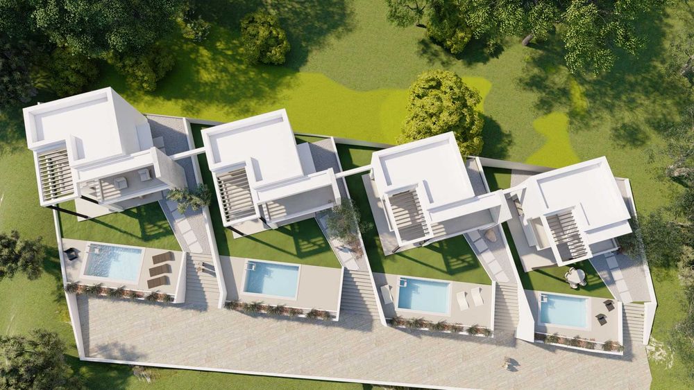 Парцел за къща в Лутра, 8 км. от Перамос, проект и РС- 55000 евро.