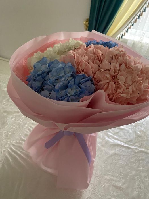 Цветы гортензия 5 шт