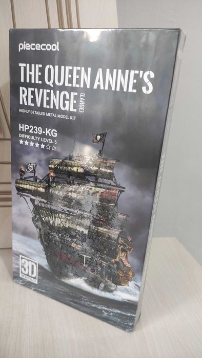 Металлический 3D-пазл Piececool «Королева Анна» пиратский корабль.