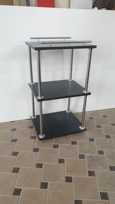 Стеллаж тумбочка тележка помощница на роликах,колёсиках  для салона