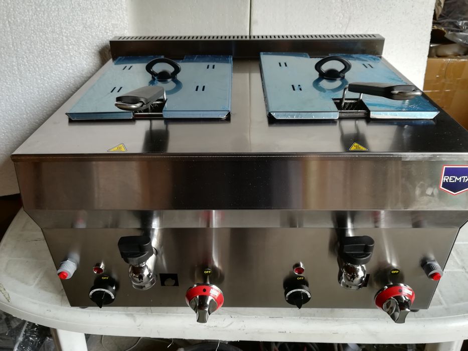 Фритюрник  Професионален Газов защита - CE Фритюрни дюнер скара котлон