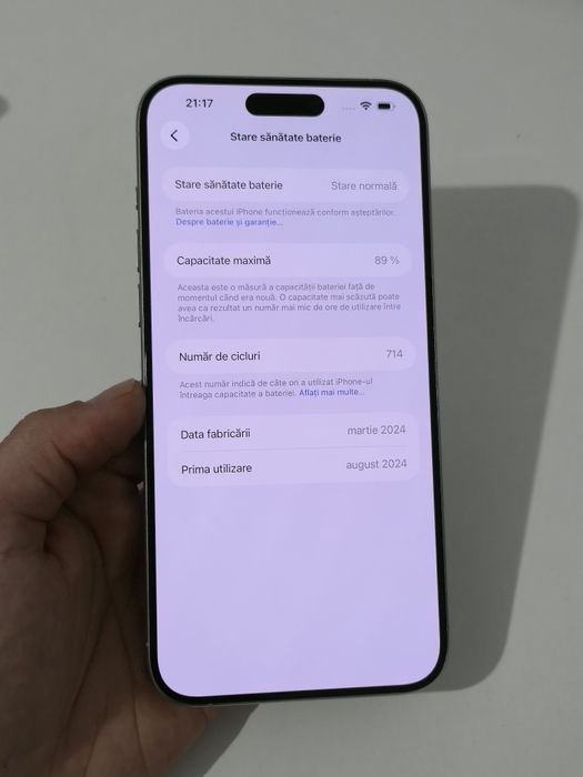 Vand/schimb iPhone 15 Pro Max 512gb white