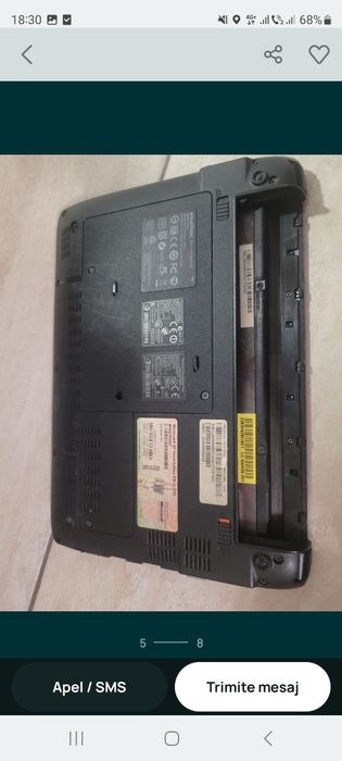 Laptop eMachines, Linux, 160GB, doar in Cluj, 100 lei fix