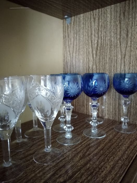 Фужеры цветной хрусталь